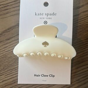 Kate Spade Cream Hair Claw Clip